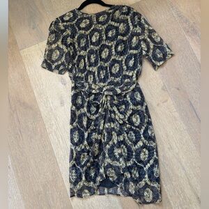 Isabel Marant Black and Gold Dress 36